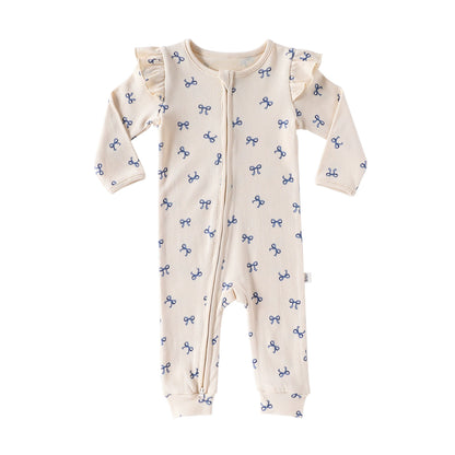 Autumn Arrival Baby Unisex Long Sleeves Casual Geometric Pattern Zip-up Rompers, MyKids-USA®, Baby One-Pieces, MyKids-USA - Size/Age - 66 (3-6M) - Color - Beige -  -  - TR2508272346-B