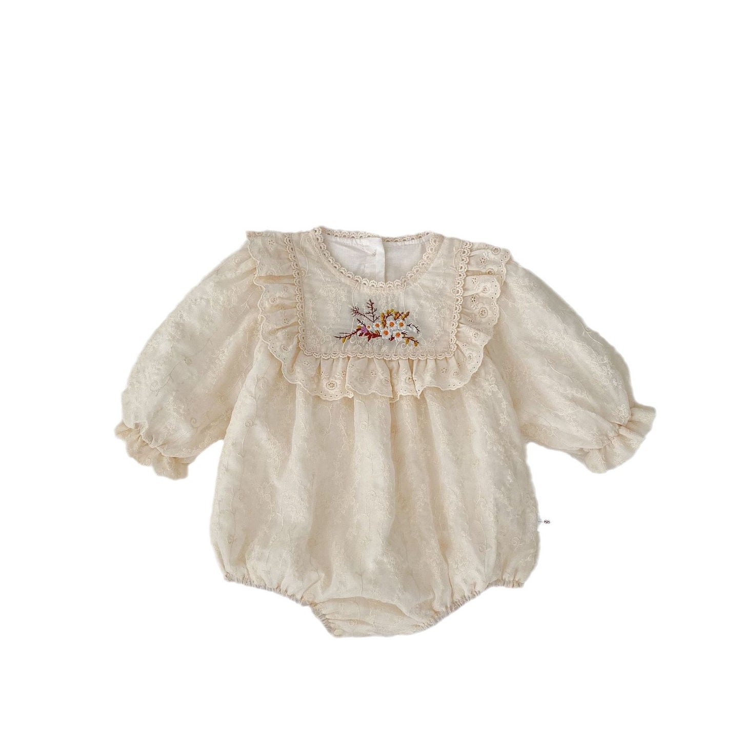 Spring Arrival Baby Girls Long Sleeves Floral Embroidered Bodysuits Onesies, MyKids-USA®, Baby One-Pieces, MyKids-USA -  -  -  -  -  -  - 