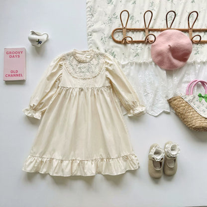 Autumn Arrival Baby Kids Girls Flowers Embroidery Pattern Long Sleeves Dress, MyKids-USA®, Baby & Toddler Dresses, MyKids-USA -  -  -  -  -  -  - 