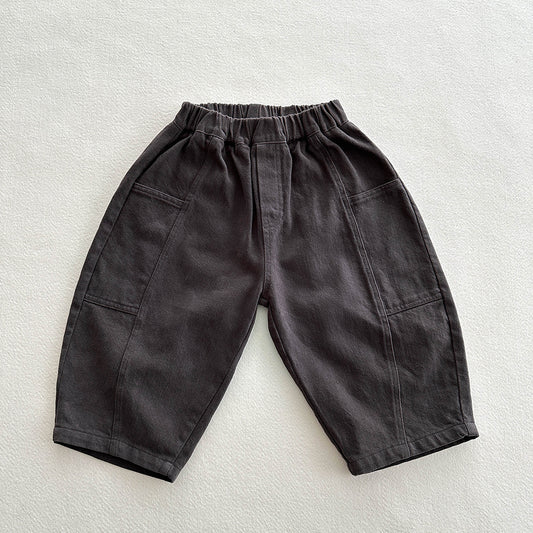 Autumn Arrival Casual Unisex Solid Color American Style Pants, MyKids-USA®, Trousers, MyKids-USA - Size/Age - 80 (9-12M) - Color - Grey -  -  - TR2510082230-A