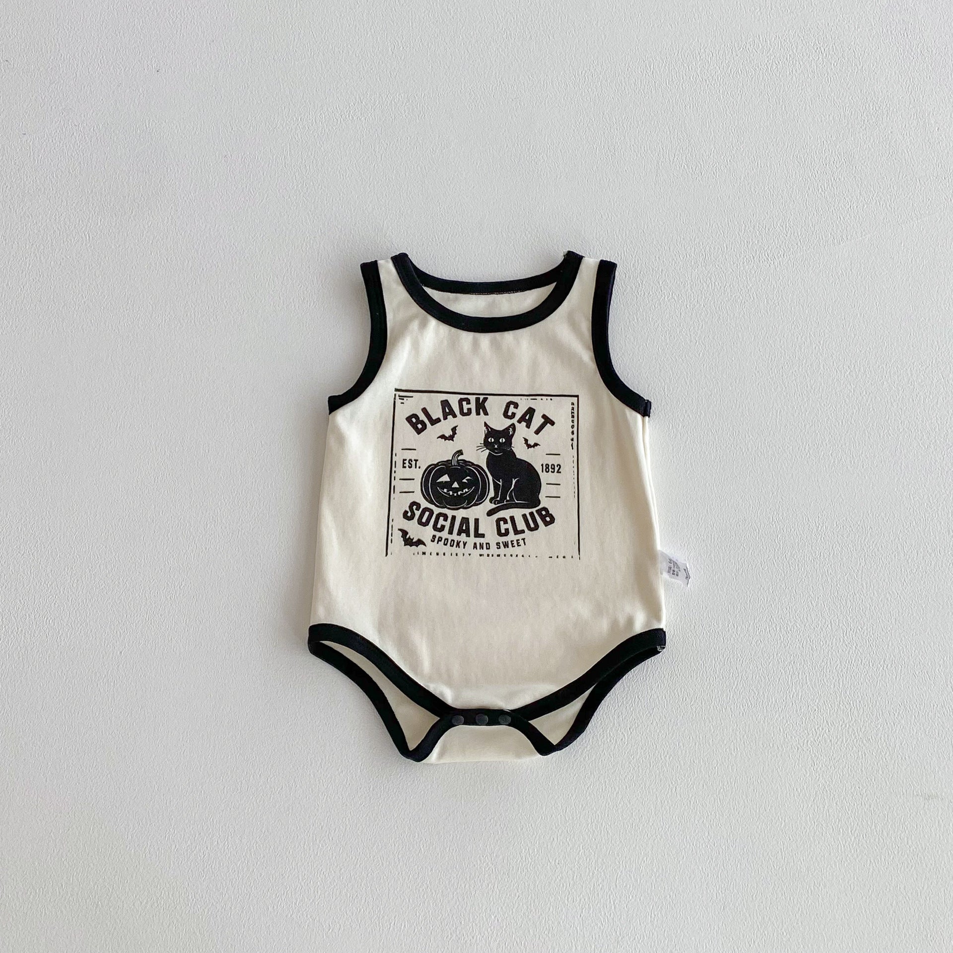 Summer Arrival Baby Unisex Cartoon Pattern Sleeveless Onesies, MyKids-USA®, Bodysuits, MyKids-USA -  -  -  -  -  -  - 