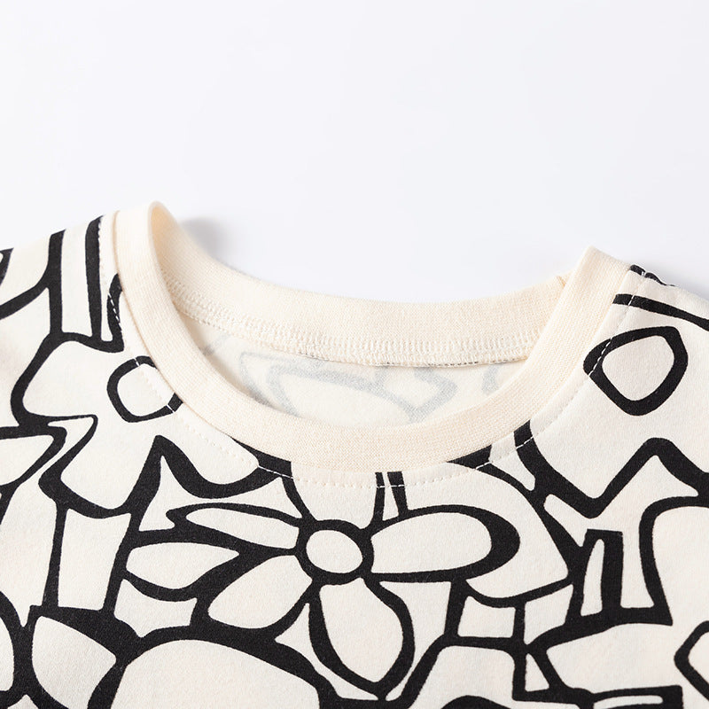 Summer Hot Selling Baby Kids Girls Short Sleeves Geometric Pattern T-shirt and Pants Clothing Set, MyKids-USA®, Baby & Toddler Outfits, MyKids-USA -  -  -  -  -  -  - .