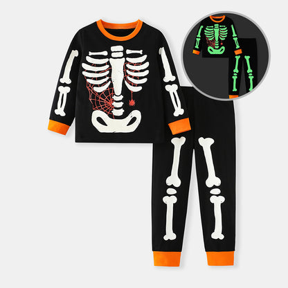 MyKids-USA® Winter and Autumn Baby Kids Halloween Cartoon Pattern Long Sleeves Sweatshirt and Pants Clothing Set