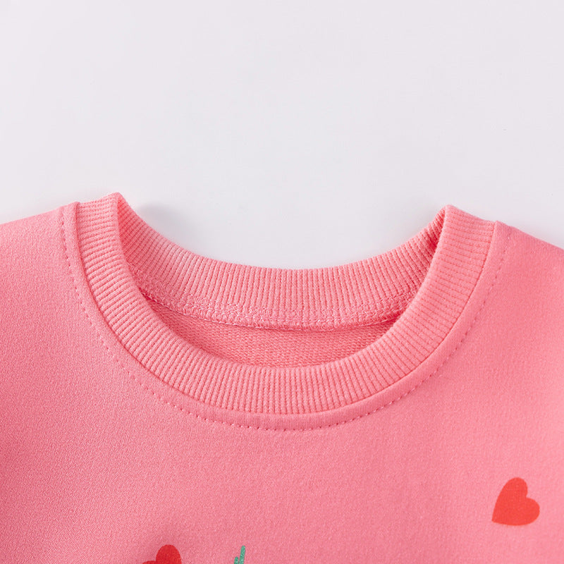 Spring and Autumn Girls Hearts and Christmas Tree Pattern Long Sleeves Sweatshirt and Pants Clothing Set, MyKids-USA®, Baby & Toddler Outfits, MyKids-USA -  -  -  -  -  -  - 