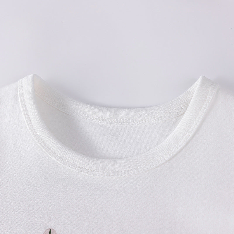 Summer Hot Selling Baby Kids Boys Short Sleeves Cartoon Pattern T-shirt and Shorts Clothing Set