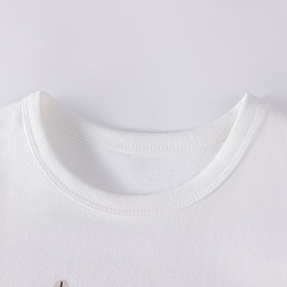 Summer Hot Selling Baby Kids Boys Short Sleeves Cartoon Pattern T-shirt and Shorts Clothing Set