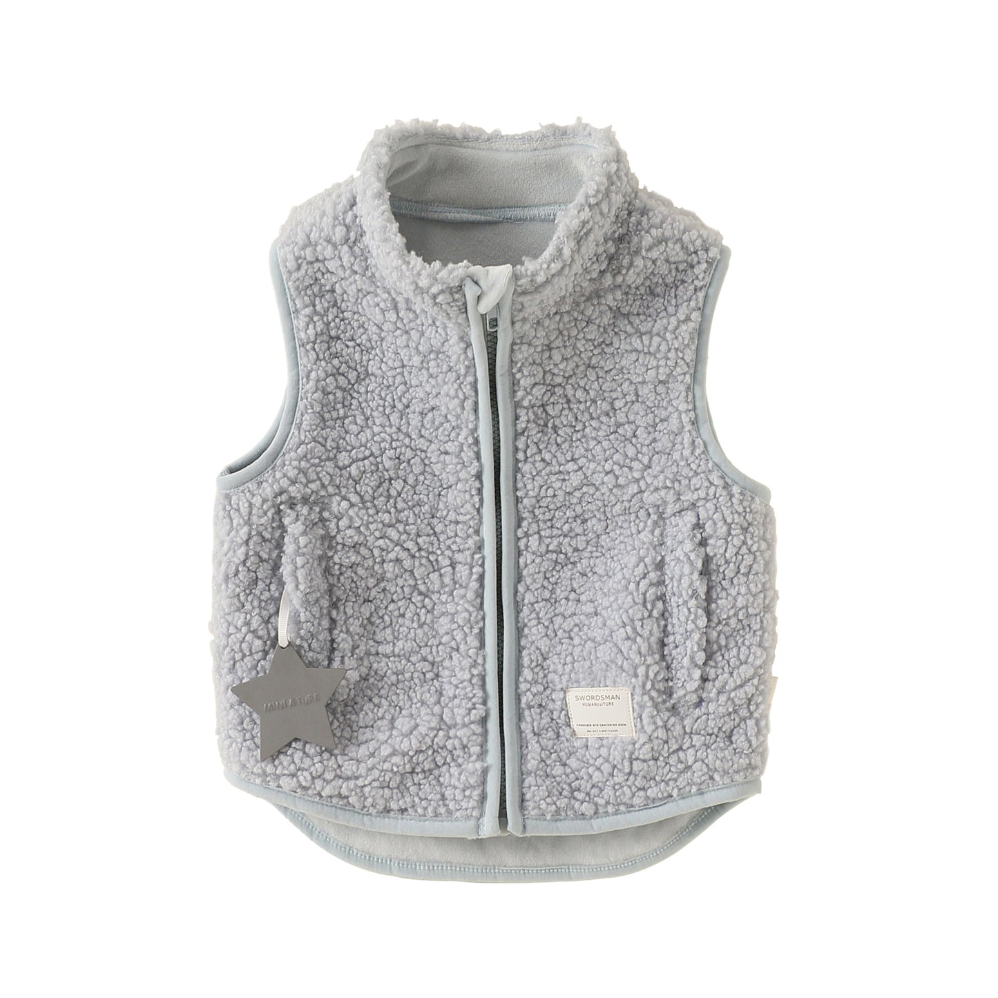 Arrival Winter and Autumn Baby Kids Unisex Fleece-Lined Sleeveless Vest, MyKids-USA®, Baby & Toddler Coats & Jackets, MyKids-USA - Size/Age - 80 (9-12M) - Color - Light Blue -  -  - TR2512270923-C.