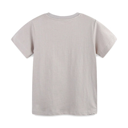 Summer Boys’ Sunset and Dolphin Cartoon Pattern T-shirt in European and American Style, MyKids-USA®, T-Shirts, MyKids-USA -  -  -  -  -  -  - 