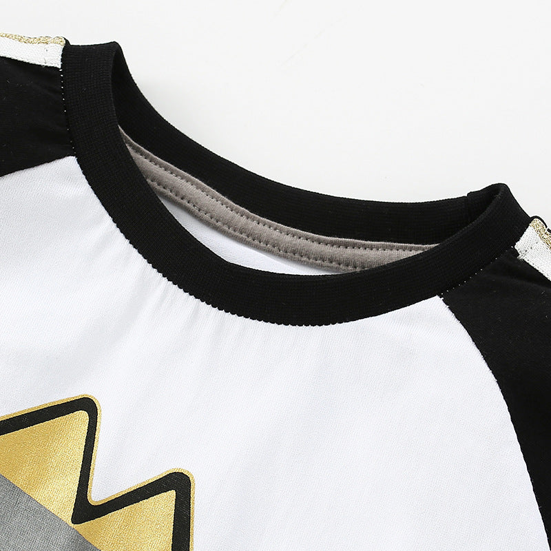 Spring and Autumn Boys Cartoon Dinosaur Pattern Long Sleeves Pullover and Striped Pants Clothing Set, MyKids-USA®, Baby & Toddler Outfits, MyKids-USA -  -  -  -  -  -  - .