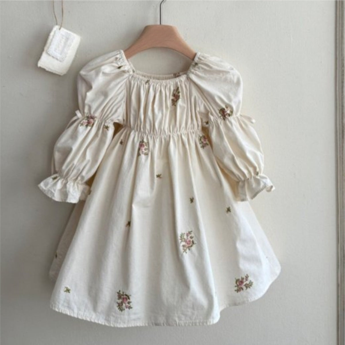 MyKids-USA® Autumn Flowers Pattern Baby Kids Girls Princess Long Sleeves Dress