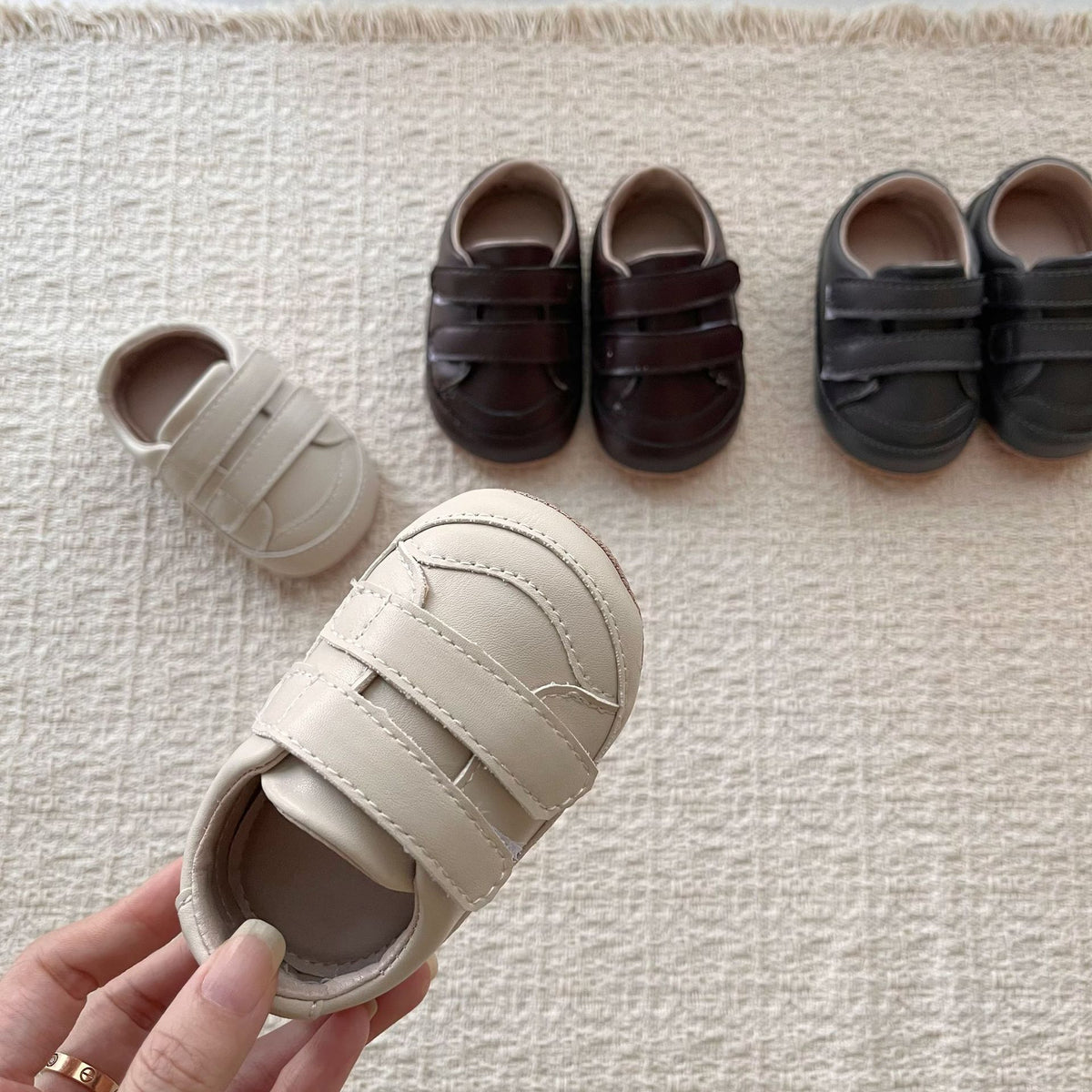 MyKids-USA® Baby Unisex Solid Color Soft Sole Shoes
