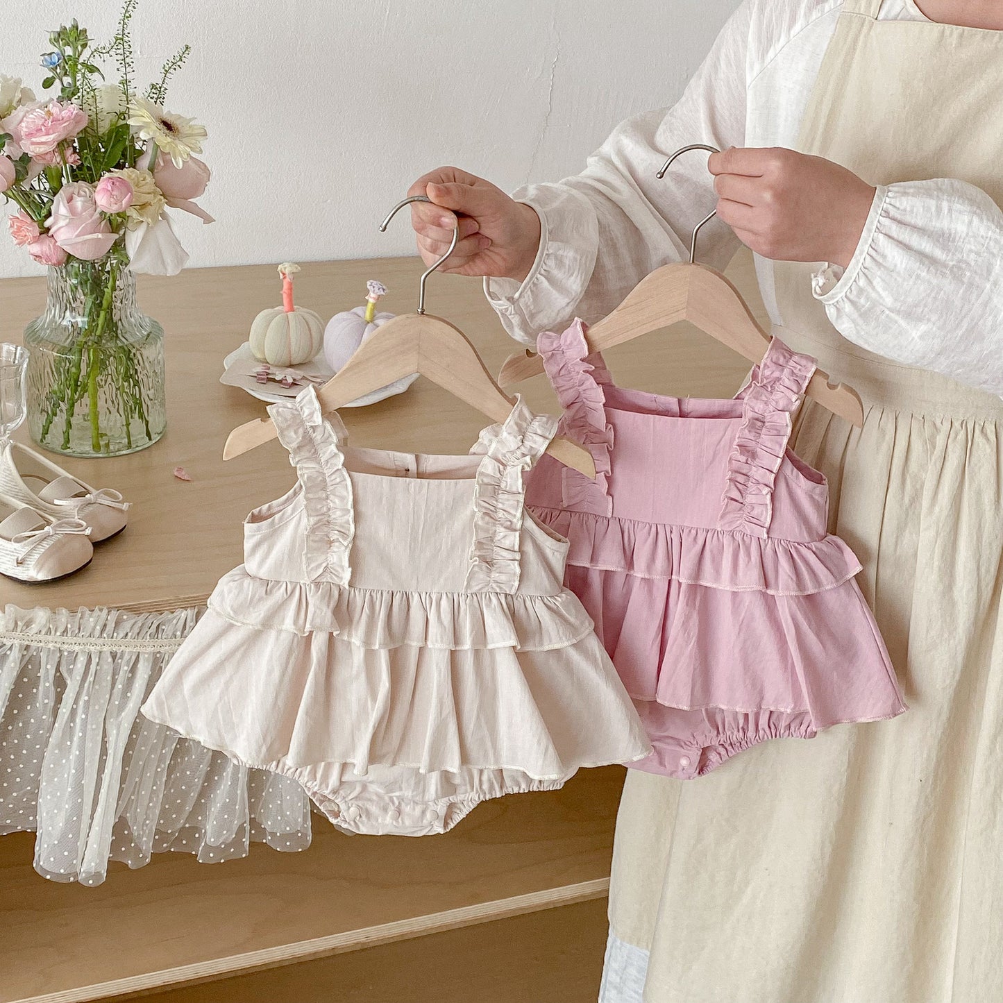 Summer and Spring Arrival Baby Kids Girls Solid Color Sleeveless Cute Bodysuit Dress, MyKids-USA®, Baby & Toddler Dresses, MyKids-USA -  -  -  -  -  -  - .