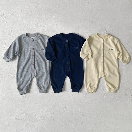 MyKids-USA® Autumn Hot Selling Baby Unisex Letters Pattern Long Sleeves Romper