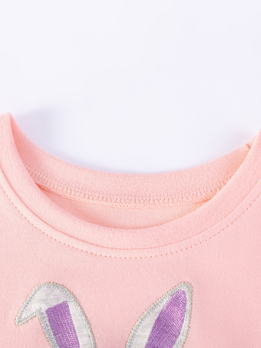 Summer Arrival Rabbit Cartoon Pattern Short Sleeves Dress for Stylish Girls, MyKids-USA®, Baby & Children's Dresses, MyKids-USA -  -  -  -  -  -  - .