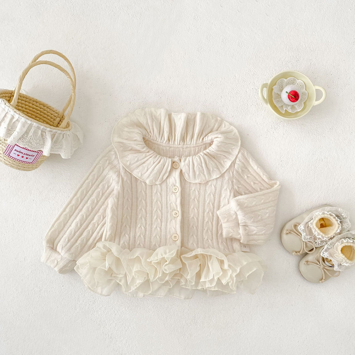 MyKids-USA® Arrival Spring and Autumn Baby Kids Girls Jacquard Pattern Knitted Cardigan Sweater