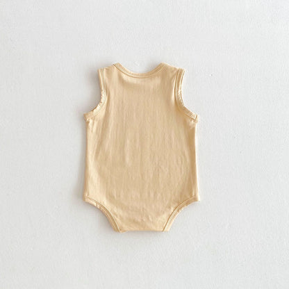 Summer Arrival Baby Unisex Casual Cartoon Star Pattern Sleeveless Onesies, MyKids-USA®, Baby One-Pieces, MyKids-USA -  -  -  -  -  -  - 