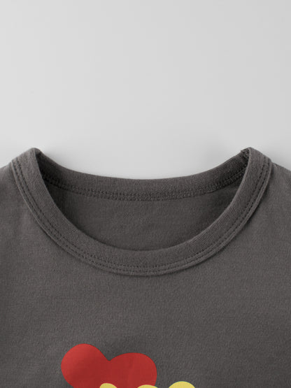 Autumn Arrival Kids Girls Flowers Cartoon and Letters Print Crew Neck Long Sleeves Pullover Sweatshirt, MyKids-USA®, Baby & Toddler Outerwear, MyKids-USA -  -  -  -  -  -  - 