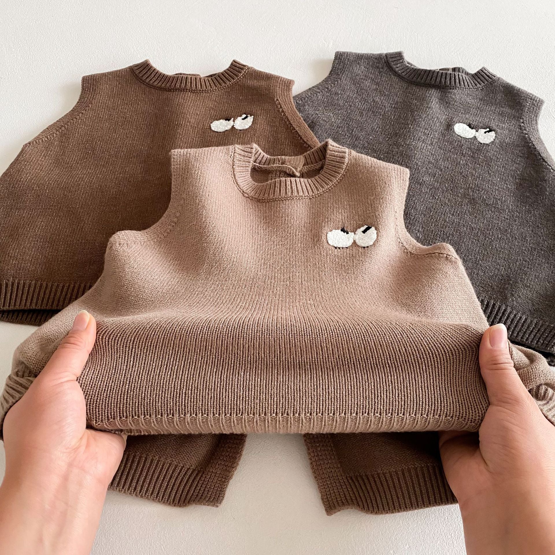 Arrival Winter and Autumn Baby Kids Unisex Cartoon Pattern Sleeveless Knitted Vest, MyKids-USA®, Tunics, MyKids-USA -  -  -  -  -  -  - 