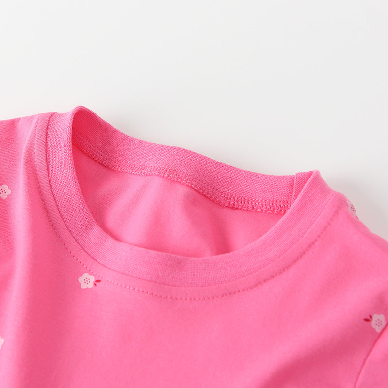 Autumn Arrival Baby Kids Girls Floral and Horse Pattern Long Sleeves Crew Neck Dress, MyKids-USA®, Baby & Toddler Dresses, MyKids-USA -  -  -  -  -  -  - 