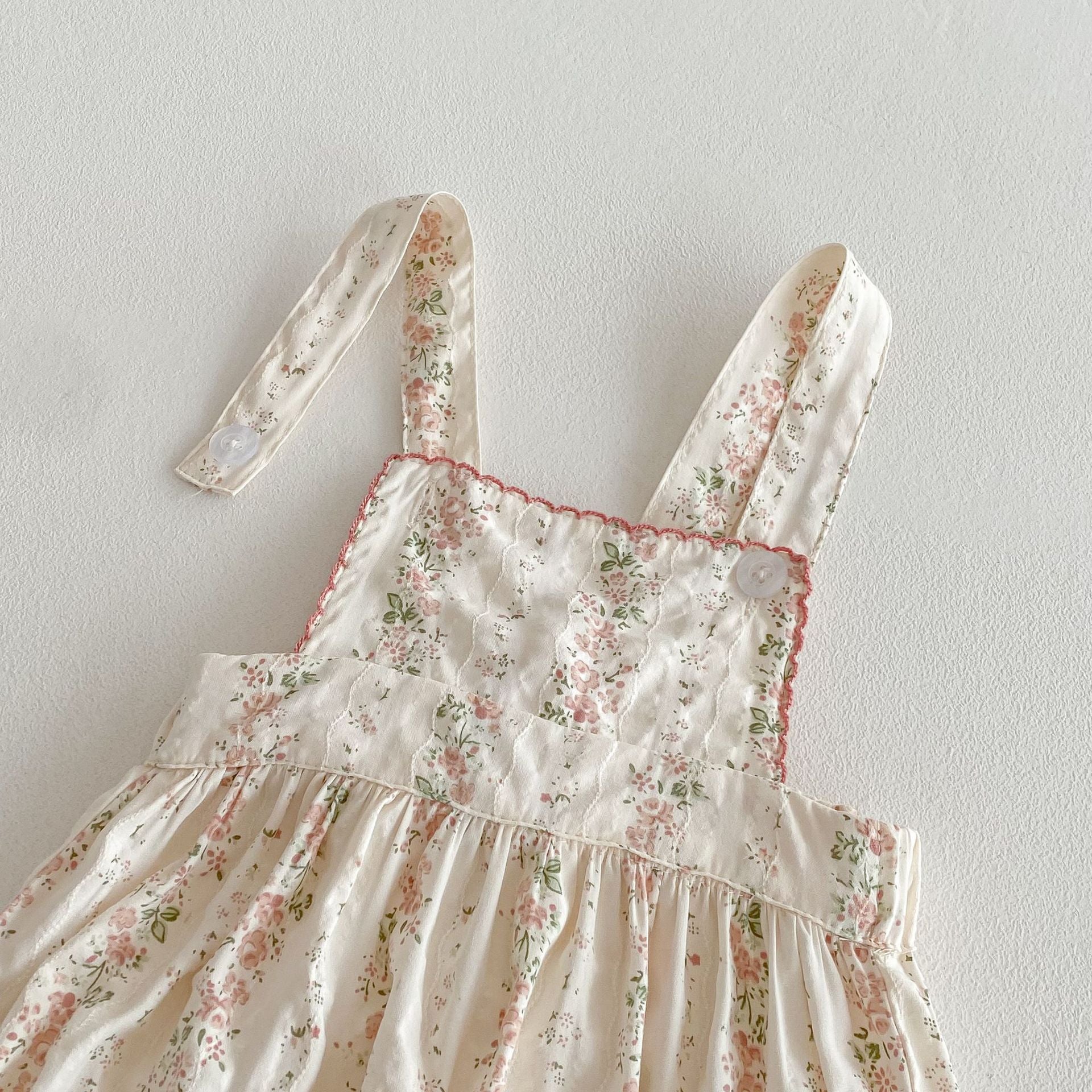 Summer Arrival Baby Girls Floral Pattern Sleeveless Strap Onesies Overalls, MyKids-USA®, Baby One-Pieces, MyKids-USA -  -  -  -  -  -  - 