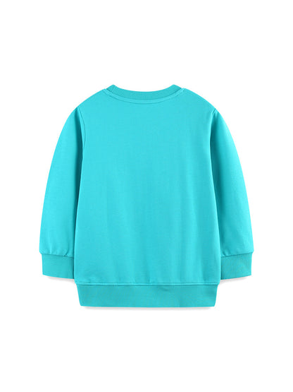 Autumn and Spring Arrival Animals Cartoon Pattern Long Sleeves Pullover for Kids