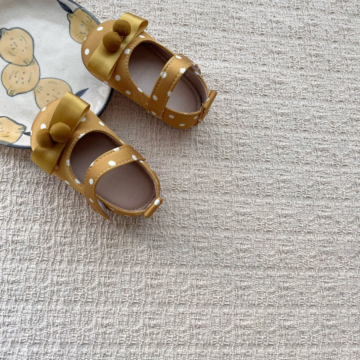 MyKids-USA® Baby Girl Dots Pattern Soft Sole Shoes
