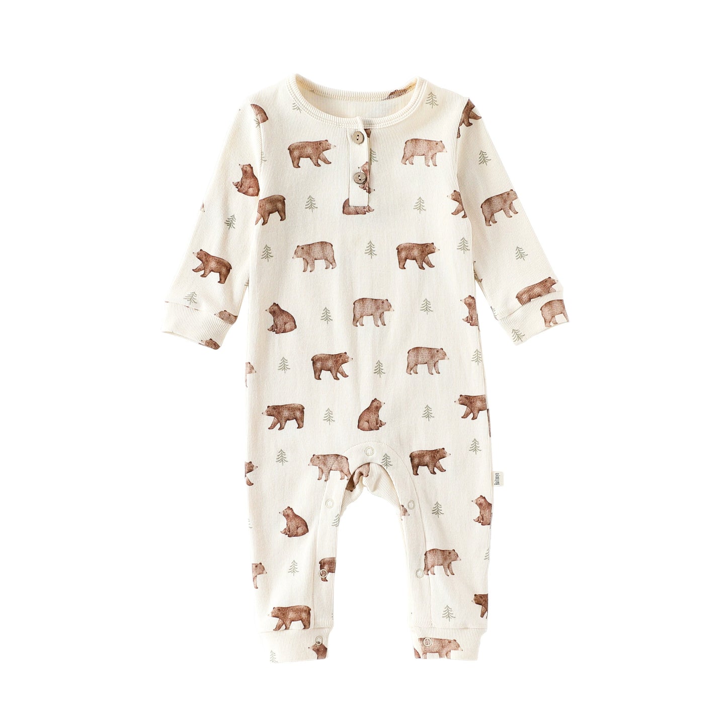 Autumn Arrival Baby Unisex Long Sleeves Casual Animals Pattern Rompers, MyKids-USA®, Baby One-Pieces, MyKids-USA - Size/Age - 66 (3-6M) - Color - Beige -  -  - TR2508282252-B