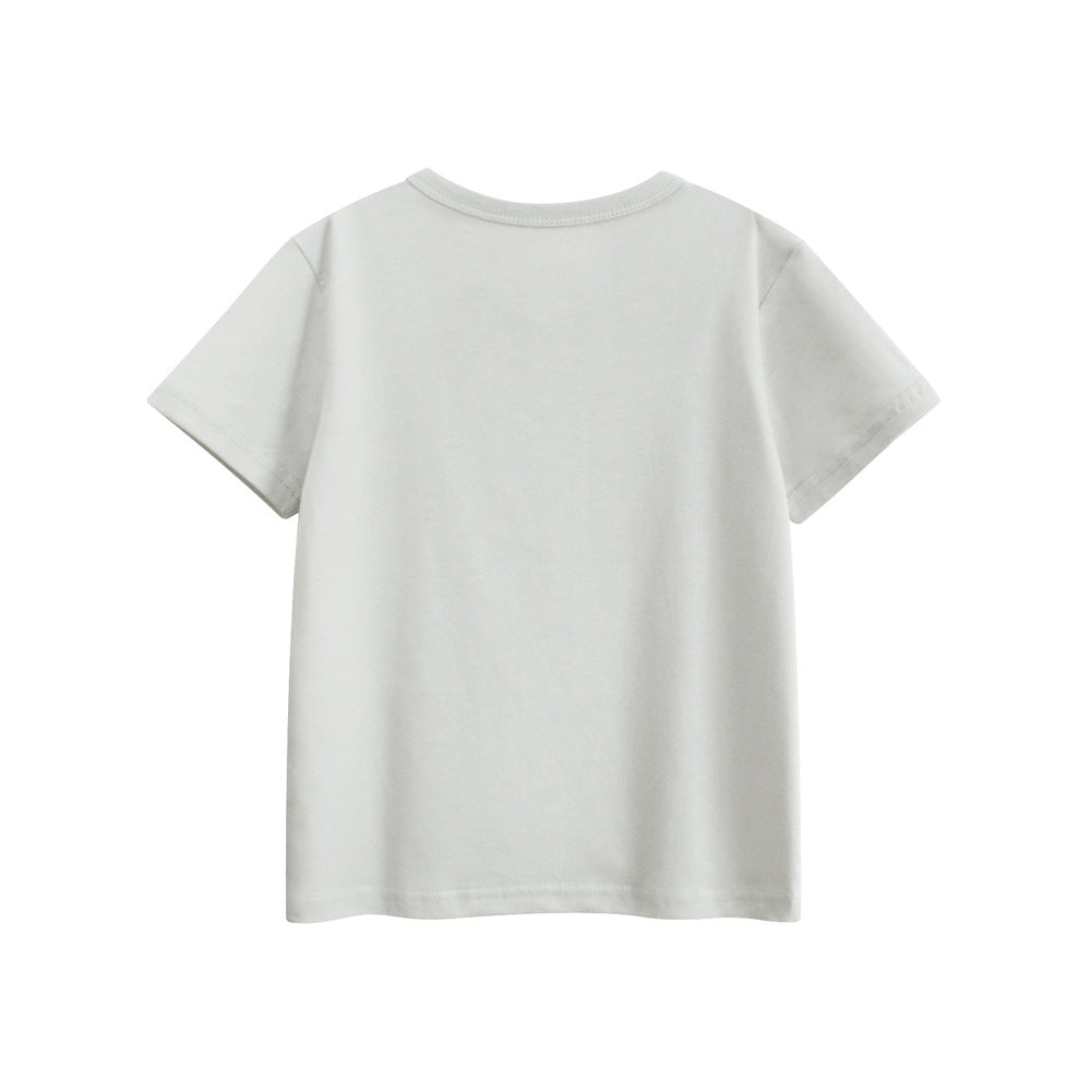 Summer Boys’ Tiger and Letters Pattern T-shirt in European and American Style, MyKids-USA®, Baby & Toddler Tops, MyKids-USA -  -  -  -  -  -  - 