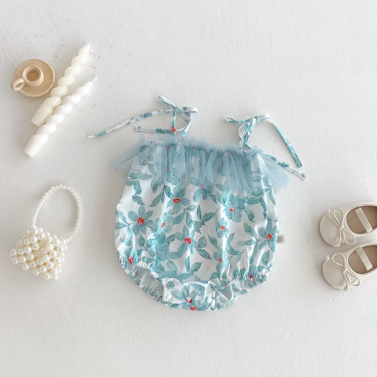 Summer Arrival Baby Girls Cute Floral Pattern Sleeveless Onesies, MyKids-USA®, Baby One-Pieces, MyKids-USA -  -  -  -  -  -  - 