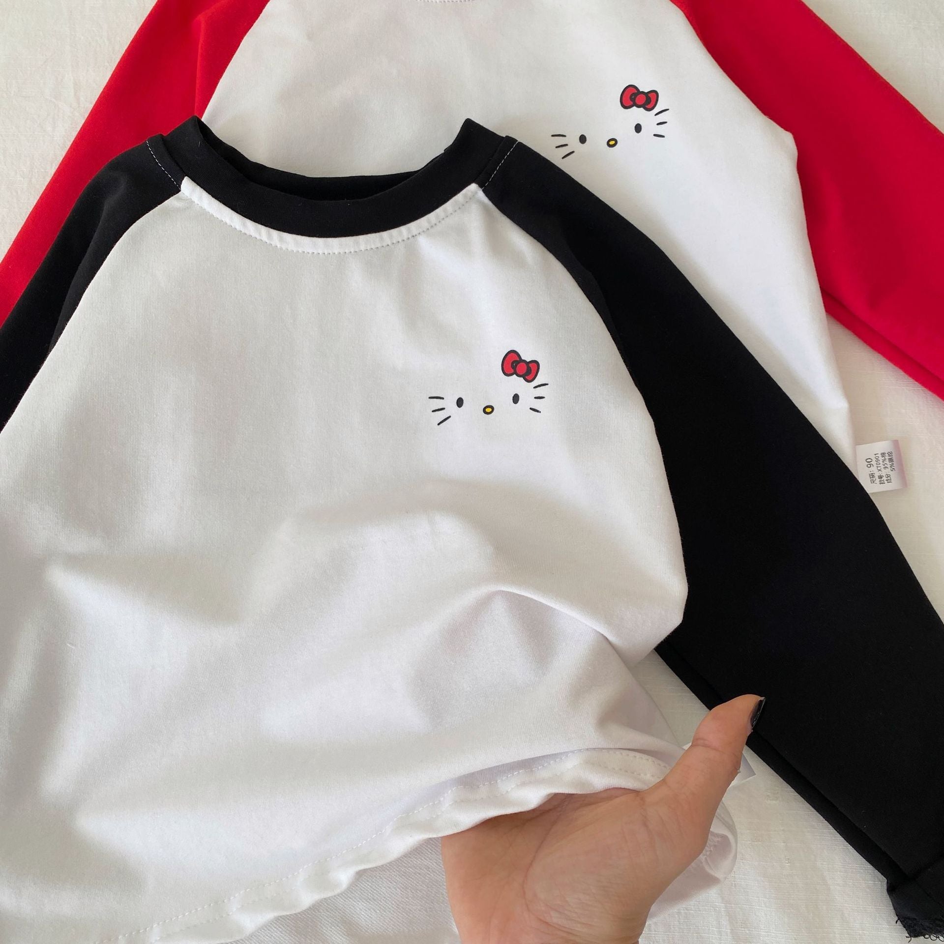 Autumn and Spring Arrival Baby Kids Girls Long Sleeves Cartoon Pattern Color Patchwork Top, MyKids-USA®, Shirts, MyKids-USA -  -  -  -  -  -  - .