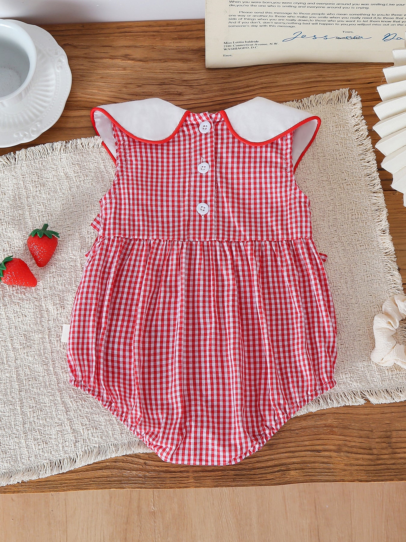 MyKids-USA® Summer Arrival Baby Girls Sleeveless Cute Plaid/Dots Pattern Bodysuit