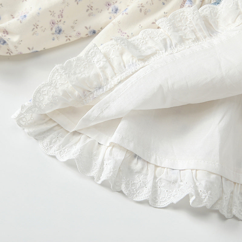 Arrival Autumn Baby Kids Girls Floral Print Long Sleeves Beige Dress, MyKids-USA®, Baby & Toddler Dresses, MyKids-USA -  -  -  -  -  -  - 