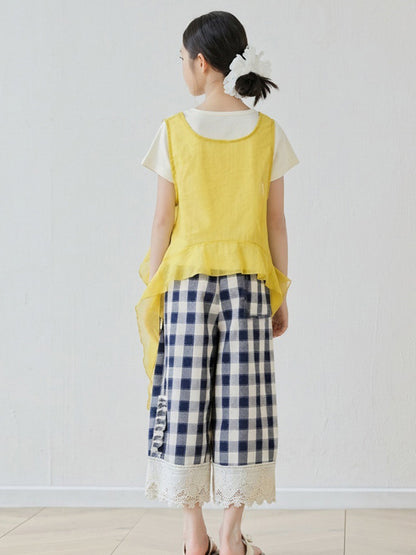 Arrival Summer Baby Kids Girls Short Sleeves Color Patchwork T-shirt and Plaid Pants, MyKids-USA®, Baby & Children's Outfits, MyKids-USA -  -  -  -  -  -  - .