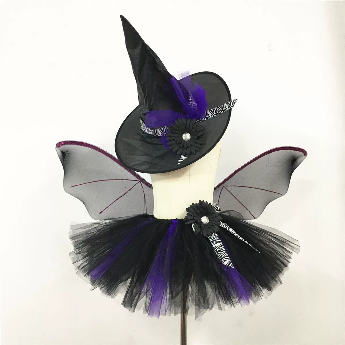 Arrival Girls’ Halloween Bat Dress – Gothic Lolita Princess Costume Set for Cosplay, Party, and Stage Performance, MyKids-USA®, Costume Dresses, MyKids-USA - Size/Age - S (1-2Y) - Color - Blue -  -  - TR2508201840-B.