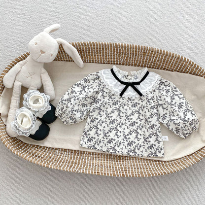 Arrival Spring Girls Long Sleeves Butterfly-Bows/Floral Pattern Top and Overalls Onesies Set Clothing Set, MyKids-USA®, Baby One-Pieces, MyKids-USA -  -  -  -  -  -  - 