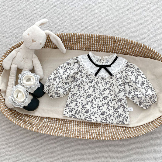 Arrival Spring Girls Long Sleeves Butterfly-Bows/Floral Pattern Top and Overalls Onesies Set Clothing Set, MyKids-USA®, Baby One-Pieces, MyKids-USA -  -  -  -  -  -  - 