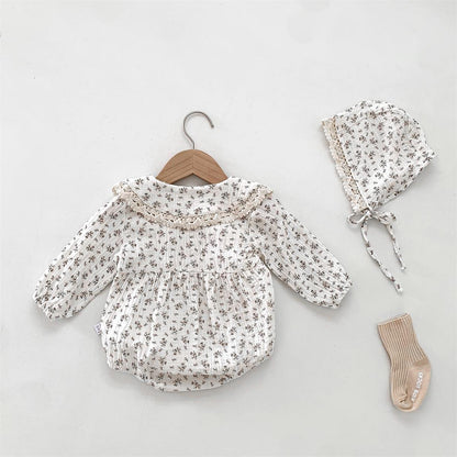 Autumn Arrival Baby Girls Long Sleeves Floral Pattern Onesies, MyKids-USA®, Baby One-Pieces, MyKids-USA -  -  -  -  -  -  - 