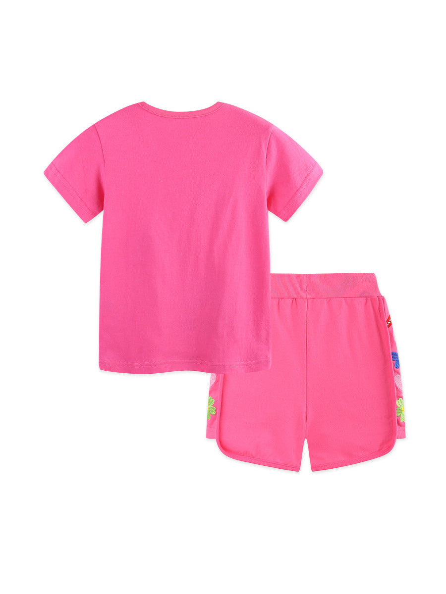 Summer Baby Kids Fruits and Animals Cartoon Pattern T-shirt Clothing Set for Girls, MyKids-USA®, Baby & Children's Outfits, MyKids-USA -  -  -  -  -  -  - .