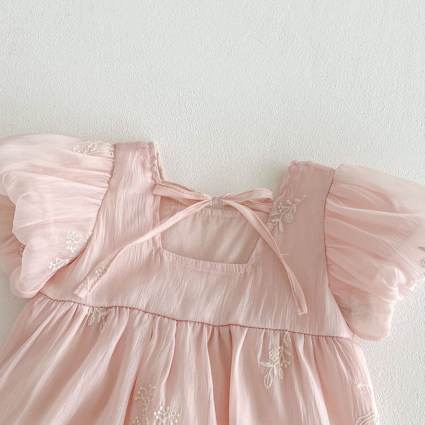 Summer Arrival Baby Girls Cute Pink Short Sleeves Flowers Embroidered Onesies, MyKids-USA®, Baby One-Pieces, MyKids-USA -  -  -  -  -  -  - 