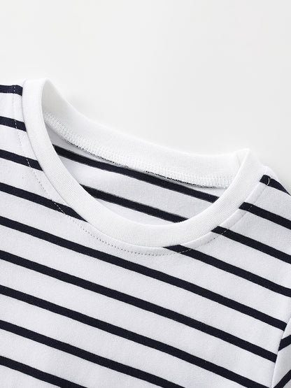Summer Girls’ Fruits and Striped Pattern T-shirt, MyKids-USA®, T-Shirts, MyKids-USA -  -  -  -  -  -  - .