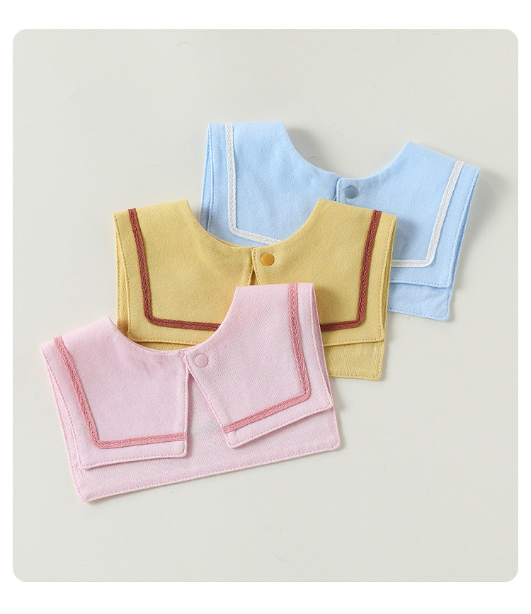 Adorable Letters Pattern Snap-on Square Shaped Bib, MyKids-USA®, Bibs, MyKids-USA -  -  -  -  -  -  - .