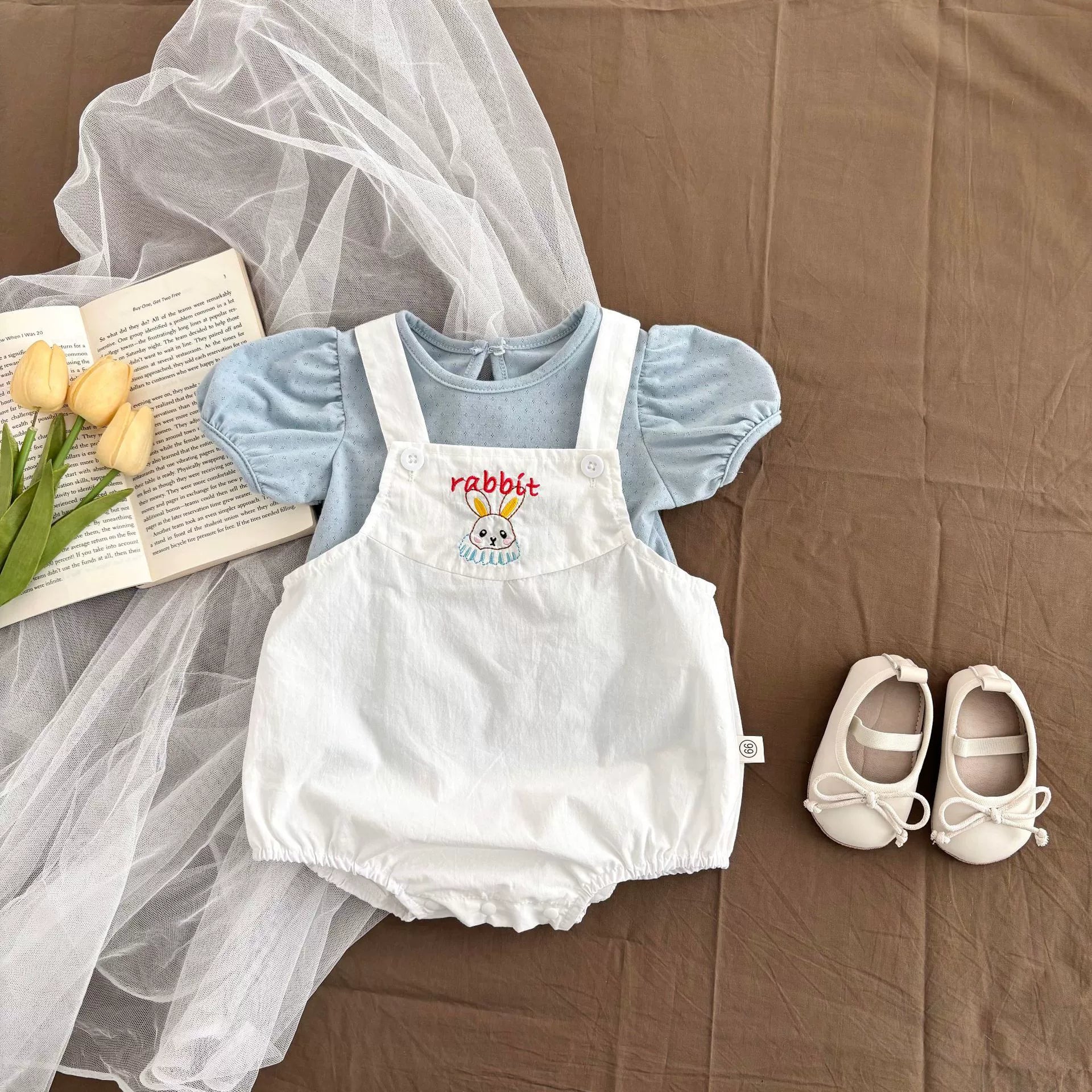 Summer Hot Selling Baby Kids Unisex Sleeveless White Strap Onesies Overalls and Blue T-Shirt Clothing Set, MyKids-USA®, Baby & Toddler Outfits, MyKids-USA - Size/Age - 66 (3-6M) - Color - Blue -  -  - TR2505272119-A