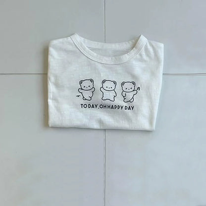 Summer Hot Selling Baby Kids Unisex Short Sleeves Cartoon Rabbit Pattern T-shirt, MyKids-USA®, Baby & Toddler Tops, MyKids-USA - Size/Age - 66 (3-6M) - Color - Beige -  -  - TR2506032312