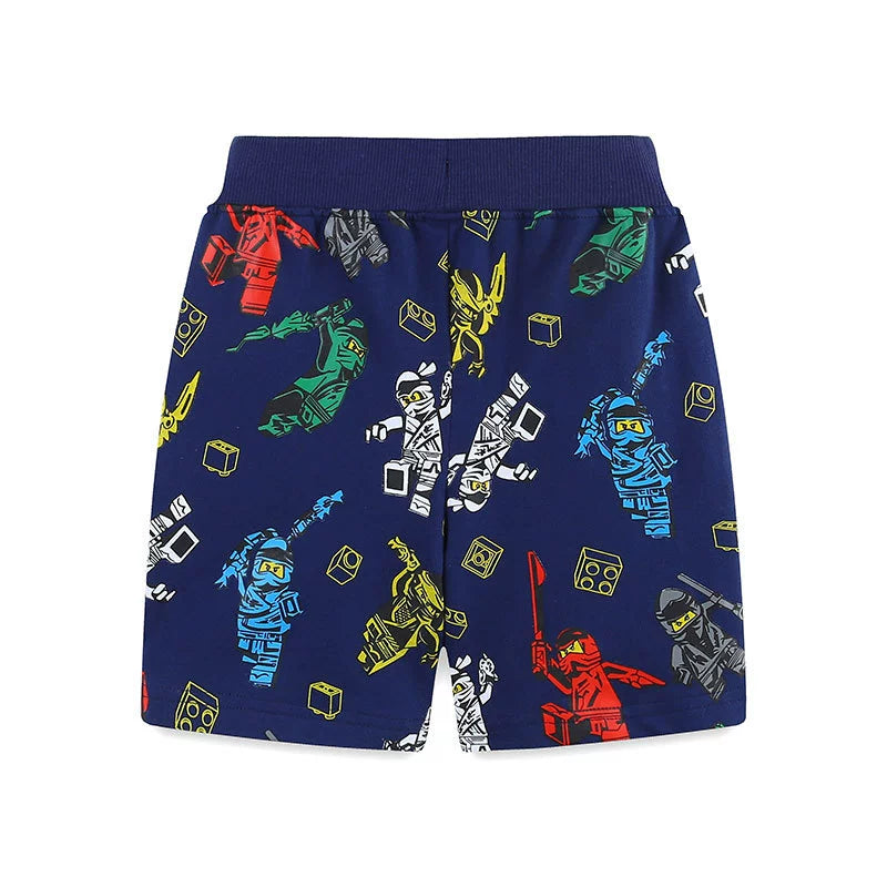 Summer Arrival Baby Kids Boys Cotton Casual Style Cartoon and Geometric Pattern Shorts, MyKids-USA®, Toddler Underwear, MyKids-USA -  -  -  -  -  -  - 