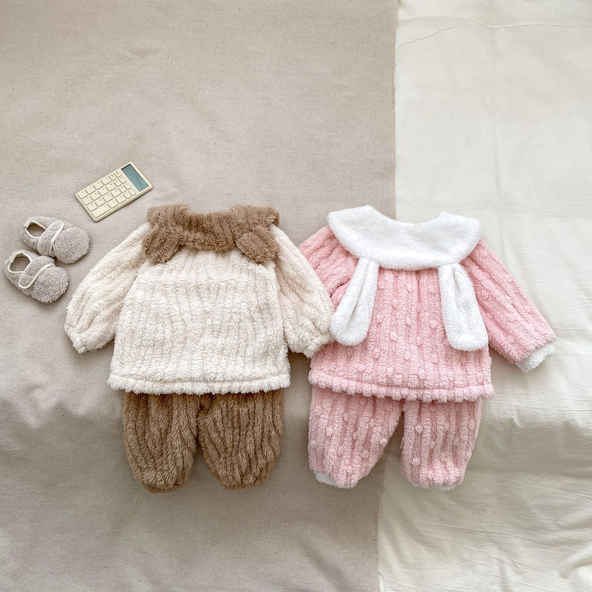 Winter Hot Selling Baby Cute Rabbits Pattern Fleece Thickened Top and Trousers Sets Pajamas, MyKids-USA®, Baby & Toddler Outfits, MyKids-USA -  -  -  -  -  -  - 