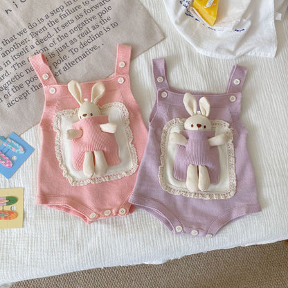 Winter and Autumn Baby Kids Girls Long Sleeves Plain Knitted Sweater and Cartoon Sleeveless Onesies Clothing Set, MyKids-USA®, Baby & Toddler Outfits, MyKids-USA -  -  -  -  -  -  - 