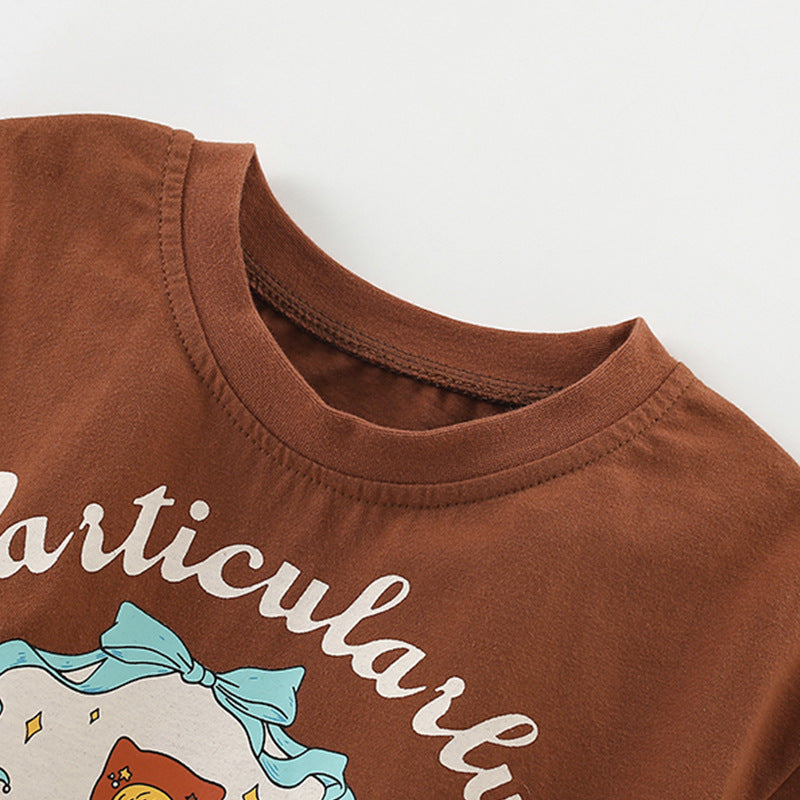 Summer Arrival Girls’ Princess Cartoon Pattern Short Sleeves T-shirt in European and American Style, MyKids-USA®, T-Shirts, MyKids-USA -  -  -  -  -  -  - 