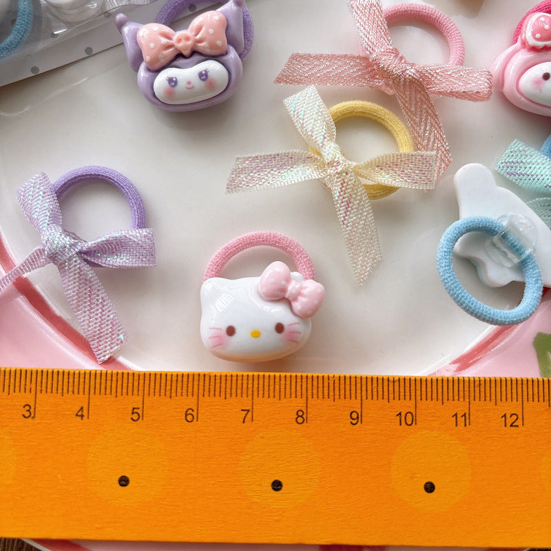 Collection of 10 Pieces Cartoon Hair Ties, MyKids-USA®, Ponytail Holders, MyKids-USA -  -  -  -  -  -  - .