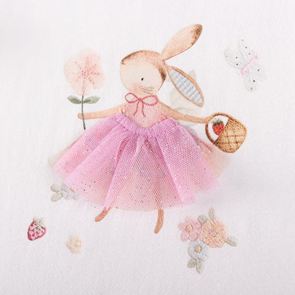 Summer Hot Selling Baby Kids Girls Fly Sleeves Cartoon Pattern T-shirt and Pants Clothing Set