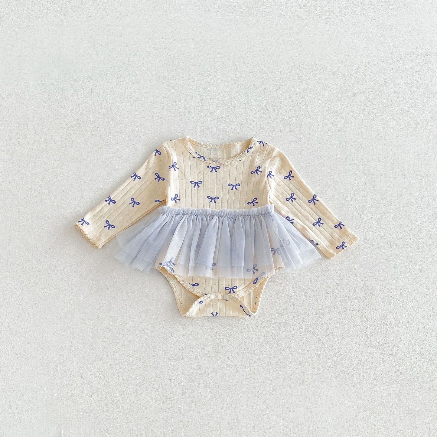 MyKids-USA® Autumn Arrival Baby Girls Long Sleeves Cute Color Patchwork Bodysuit